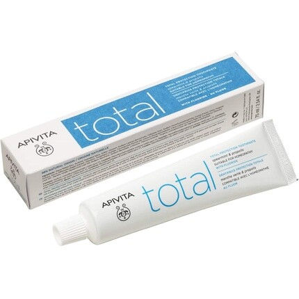 Зубная паста Apivita Natural Dental Care Total Protection 75 мл с прополисом и мятой
Зубная паста Apivita Natural Dental Care Total Protection 75 мл с прополисом и мятой