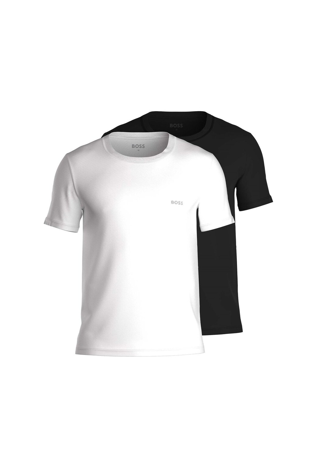 Футболка мужская, упаковка 2 шт. - B-TShirtRN 2P Comfort, майка, короткий рукав, круглый вырез BOSS, черный