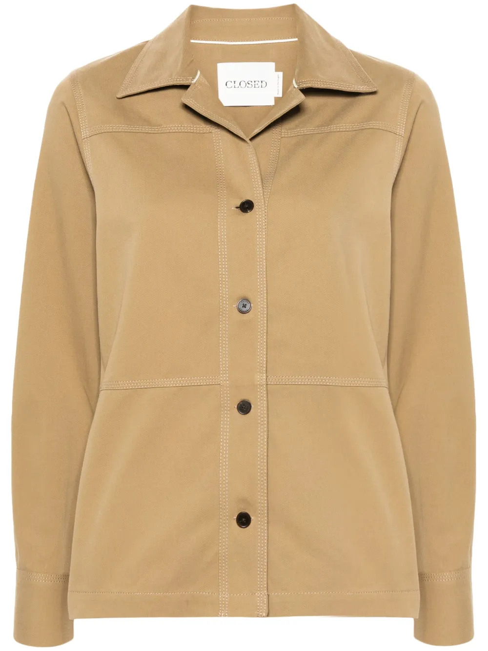 Куртка-рубашка со вставками Closed, нейтральный
Куртка-рубашка со вставками Closed, нейтральный