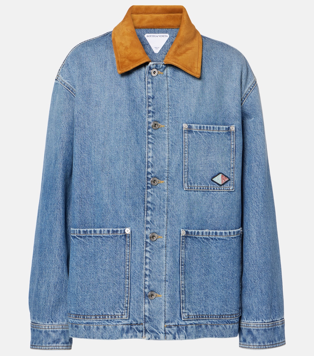 Утепленная джинсовая куртка с замшевой отделкой Bottega Veneta, Mid Blue
Утепленная джинсовая куртка с замшевой отделкой Bottega Veneta, Mid Blue