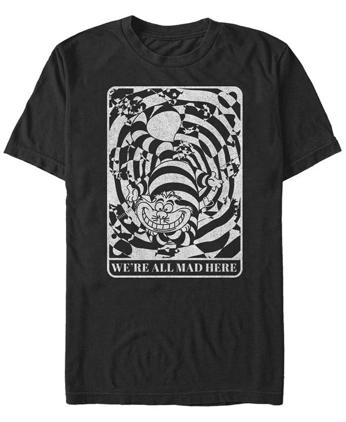 Мужская футболка с коротким рукавом и картой «Алиса в стране чудес» Mad Here Card Fifth Sun, черный 
Мужская футболка с коротким рукавом и картой «Алиса в стране чудес» Mad Here Card Fifth Sun, черный