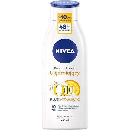 Nivea Q10 Plus Витамин C Укрепляющий лосьон для тела 400 мл
Nivea Q10 Plus Витамин C Укрепляющий лосьон для тела 400 мл