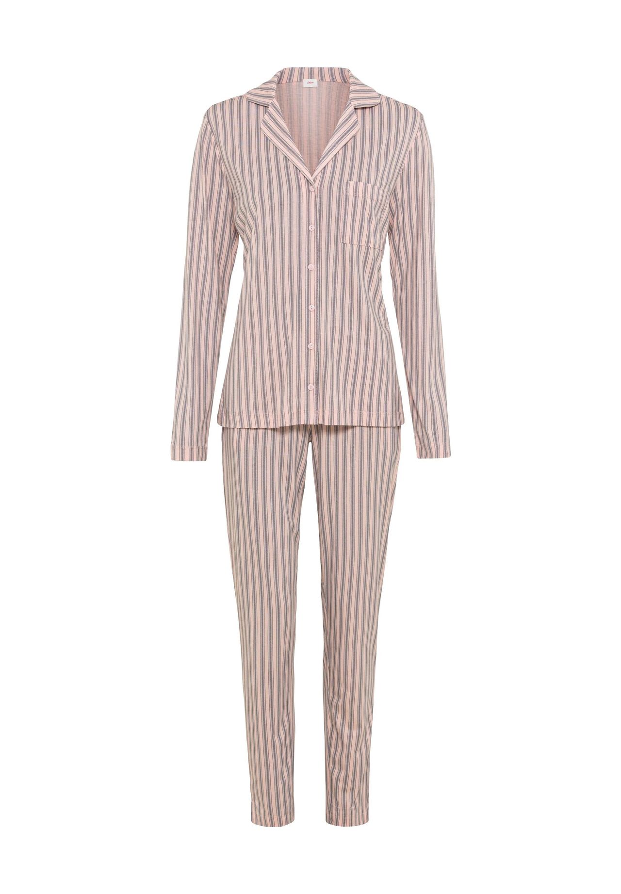 Женская хлопковая пижама Perfect Nights с нагрудным карманом S.Oliver, цвет 26123 Rose Stripes
Женская хлопковая пижама Perfect Nights с нагрудным карманом S.Oliver, цвет 26123 Rose Stripes