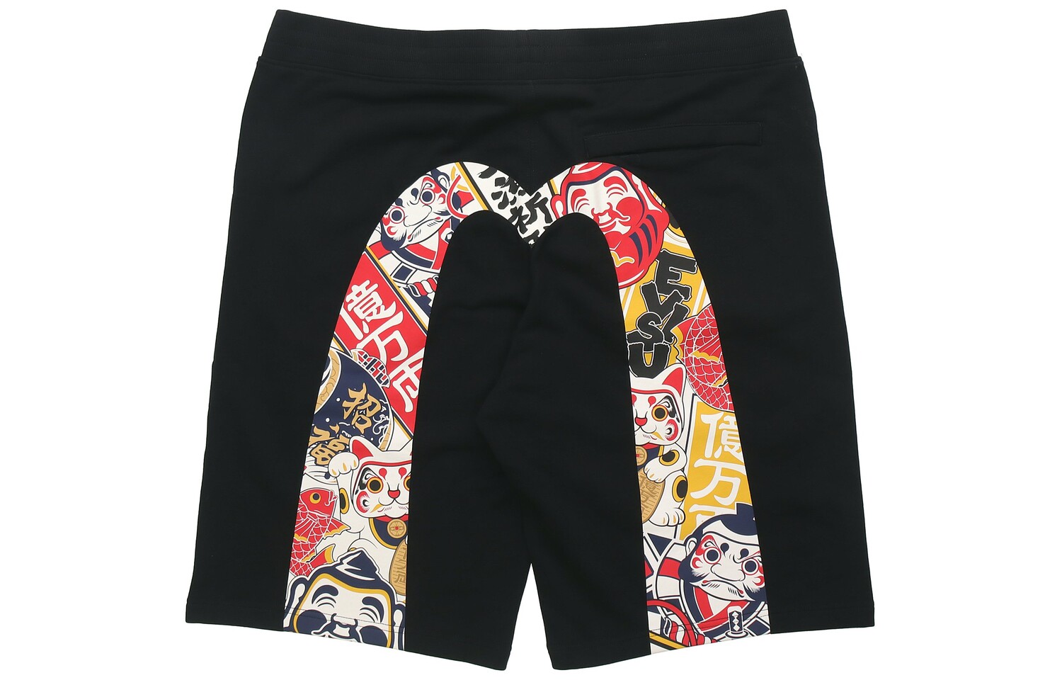 Повседневные шорты мужские черные Evisu, черный
Повседневные шорты мужские черные Evisu, черный