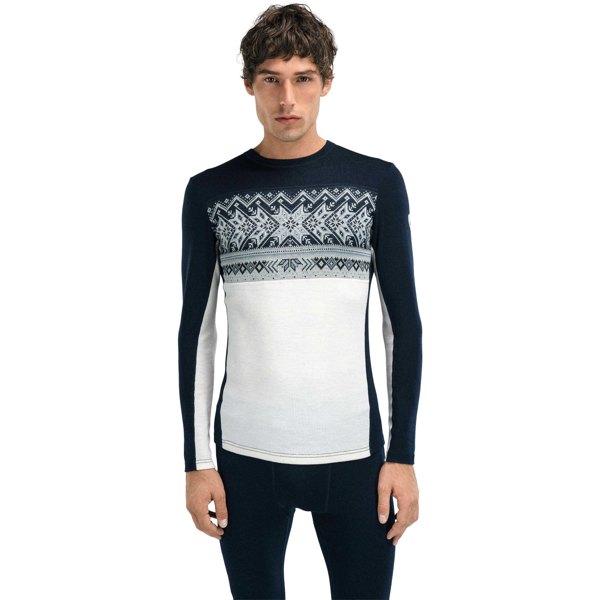 Мужской базовый свитер Vail с круглым вырезом Dale of Norway, Offwhite Navy
Мужской базовый свитер Vail с круглым вырезом Dale of Norway, Offwhite Navy