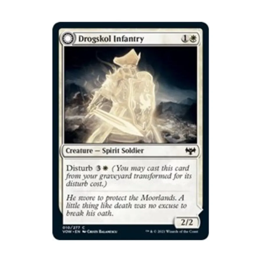 CCG Дрогскольская пехота (К), MTG - Innistrad: Crimson Vow
CCG Дрогскольская пехота (К), MTG - Innistrad: Crimson Vow