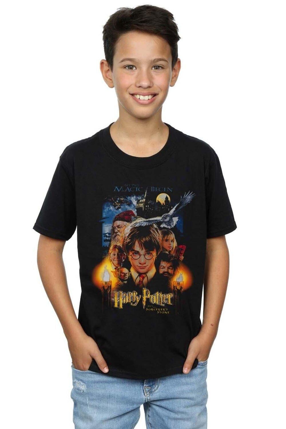 Футболка с плакатом «Философский камень» Harry Potter, черный
Футболка с плакатом «Философский камень» Harry Potter, черный