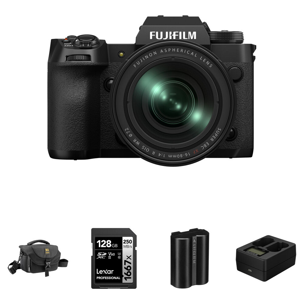 Беззеркальная камера FUJIFILM X-H2 Mirrorless Camera with 16-80mm f/4 Lens and
Беззеркальная камера FUJIFILM X-H2 Mirrorless Camera with 16-80mm f/4 Lens and
