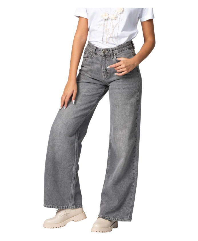 Свободные, расклешенные джинсовые брюки Kocca, серый
Свободные, расклешенные джинсовые брюки Kocca, серый