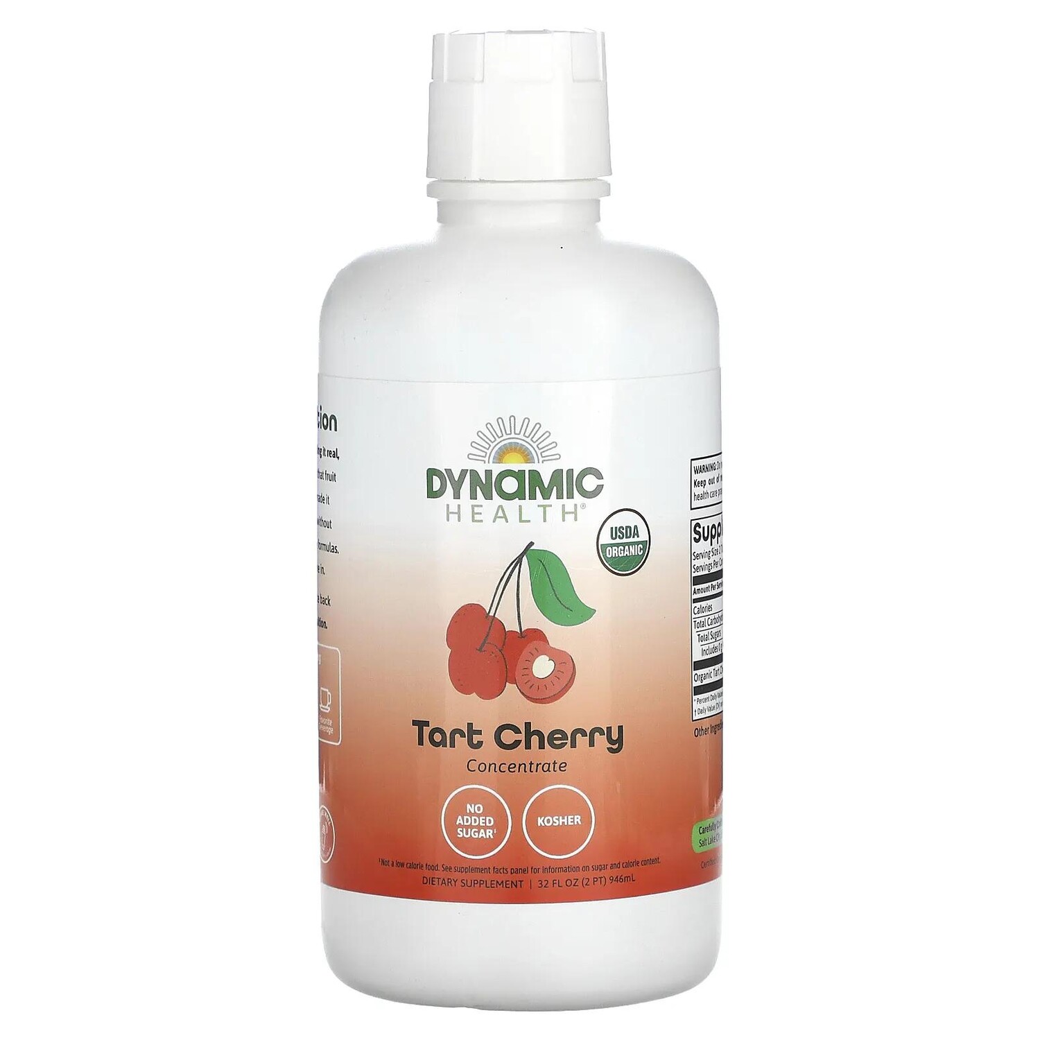 Dynamic Health Laboratories Certified Organic Tart Cherry 100% Juice Concentrate Unsweetened 32 fl oz (946 ml)
Dynamic Health Laboratories Certified Organic Tart Cherry 100% Juice Concentrate Unsweetened 32 fl oz (946 ml)