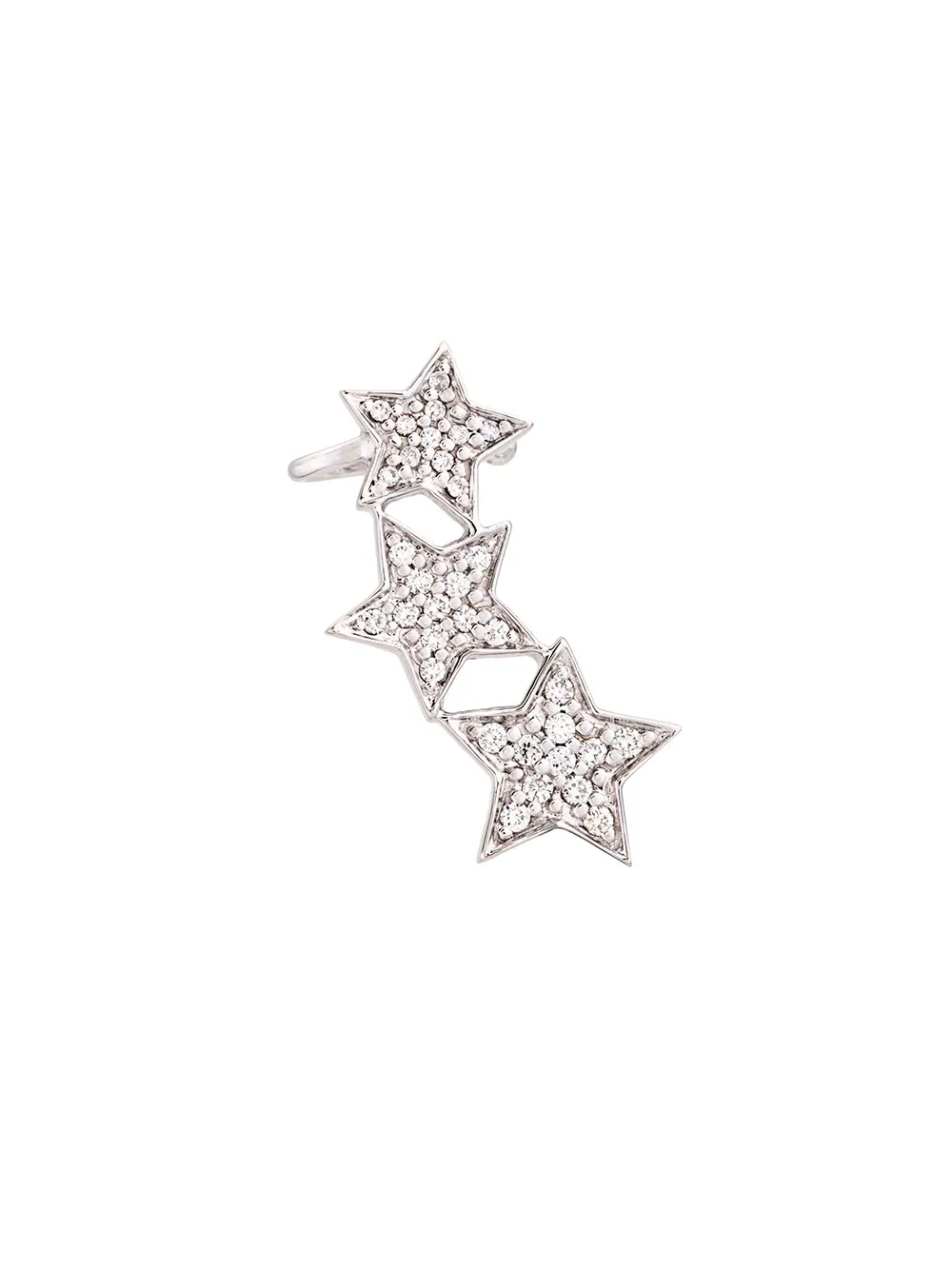 Серьга-кафф Stasia из белого золота с бриллиантами ALINKA, металлик 
Серьга-кафф Stasia из белого золота с бриллиантами ALINKA, металлик