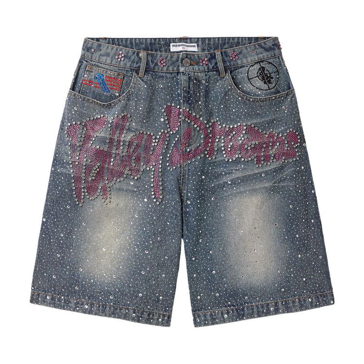Брюки Vale Forever Iced Out Jorts, Mid Blue 
Брюки Vale Forever Iced Out Jorts, Mid Blue