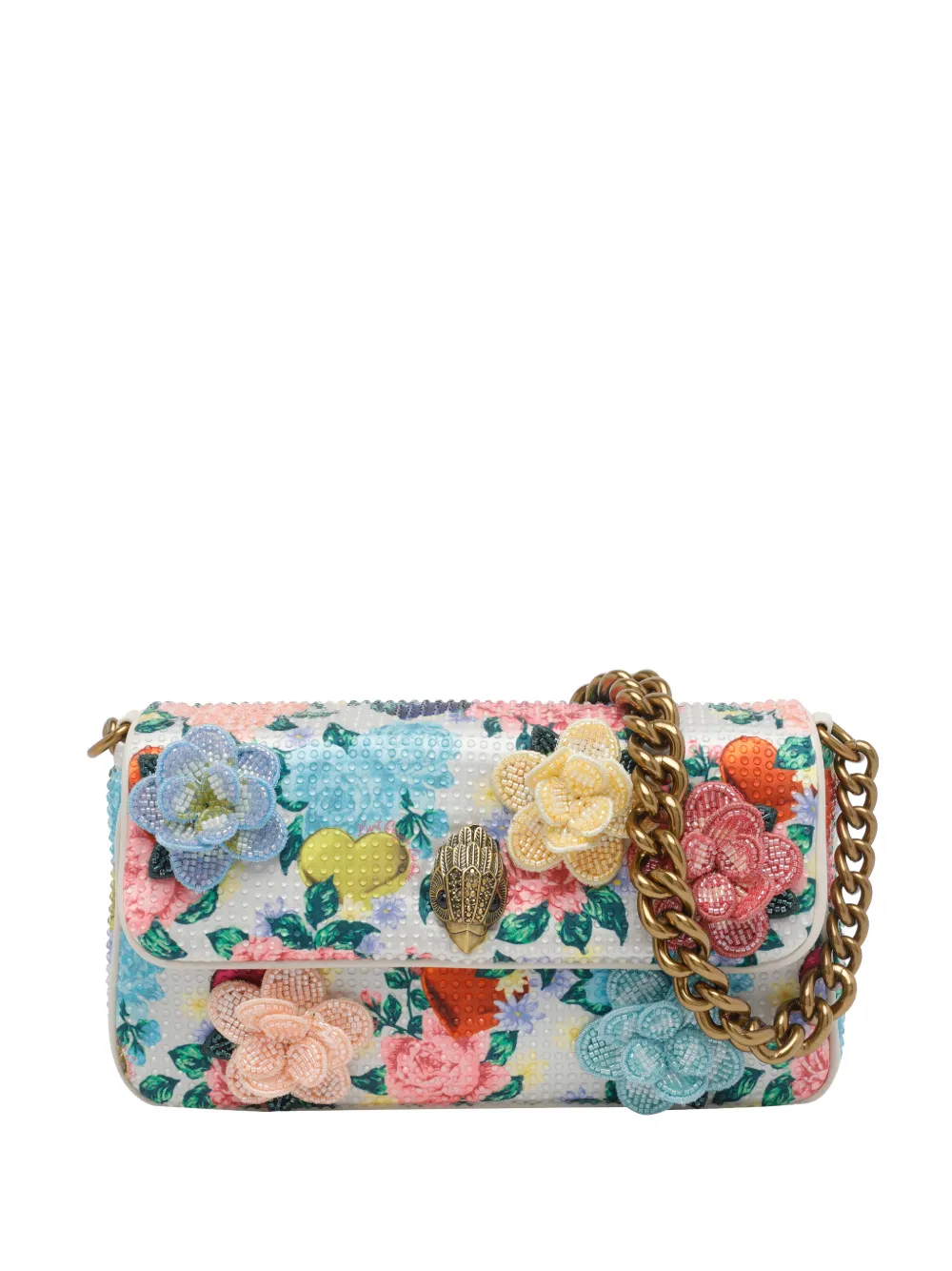 Маленькая плечeвая сумка с нашивкой в виде цветка и цепочкой Kurt Geiger London, белый
Маленькая плечeвая сумка с нашивкой в виде цветка и цепочкой Kurt Geiger London, белый
