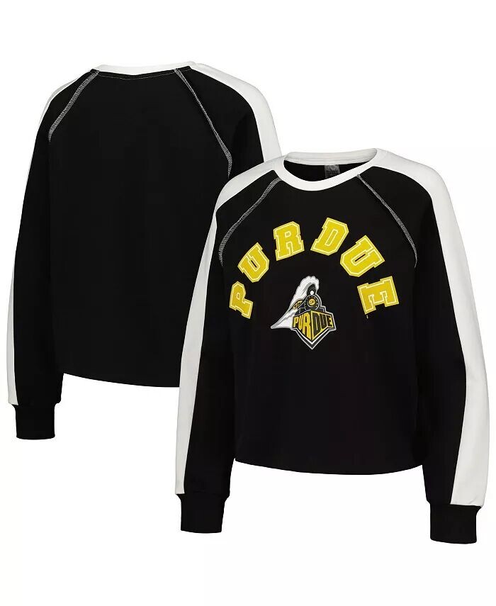 Женский укороченный пуловер Purdue Boilermakers Blindside Raglan черного цвета Gameday Couture
Женский укороченный пуловер Purdue Boilermakers Blindside Raglan черного цвета Gameday Couture