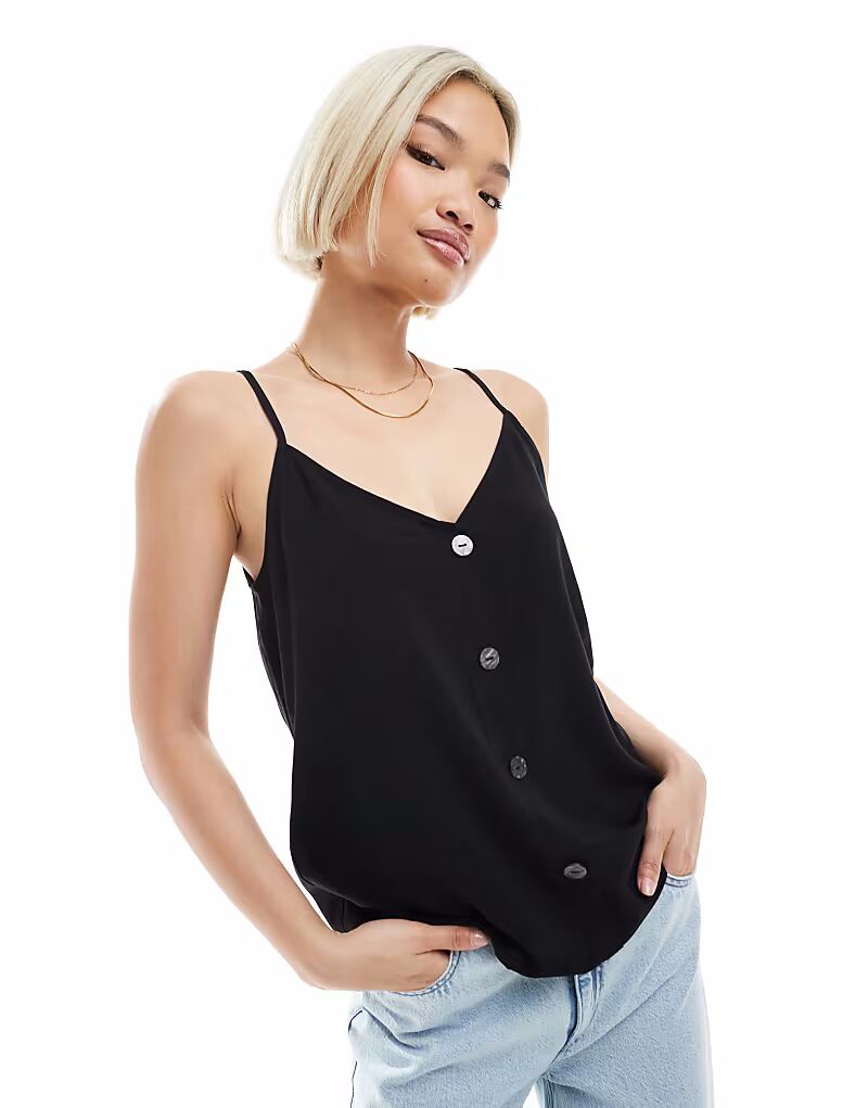 ONLY топ на пуговицах черного цвета
ONLY топ на пуговицах черного цвета