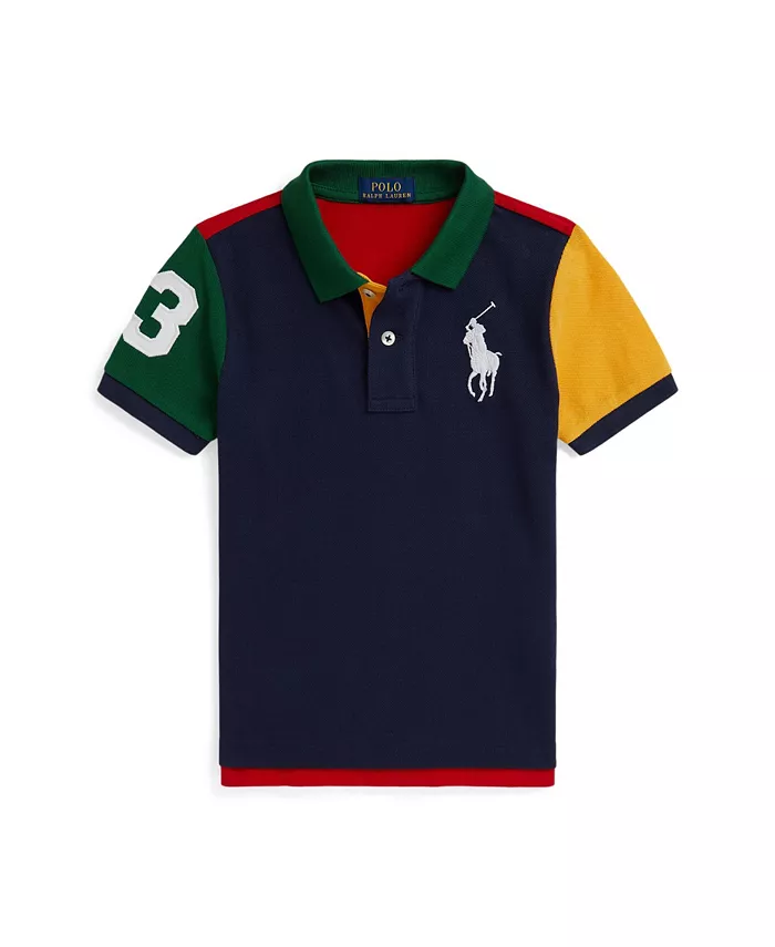 Полосатая поплиновая рубашка-поло для малышей и мальчиков Polo Ralph Lauren, синий
Полосатая поплиновая рубашка-поло для малышей и мальчиков Polo Ralph Lauren, синий