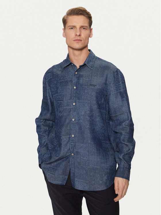 Рубашка обычного кроя M5RH22 WFKE0 Guess, синий
Рубашка обычного кроя M5RH22 WFKE0 Guess, синий