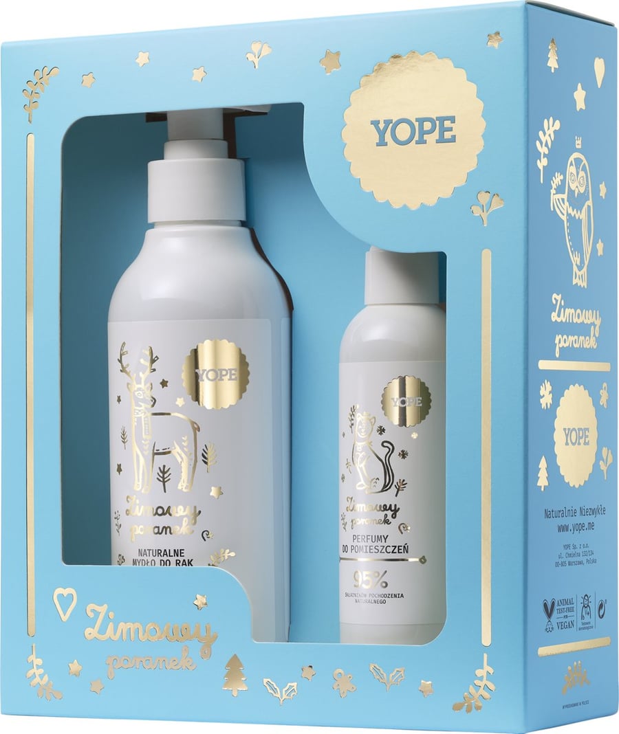 YOPE WINTER MORNING SET SOAP 300 ML + КОМНАТНЫЙ АРОМАТ 100 ML
YOPE WINTER MORNING SET SOAP 300 ML + КОМНАТНЫЙ АРОМАТ 100 ML