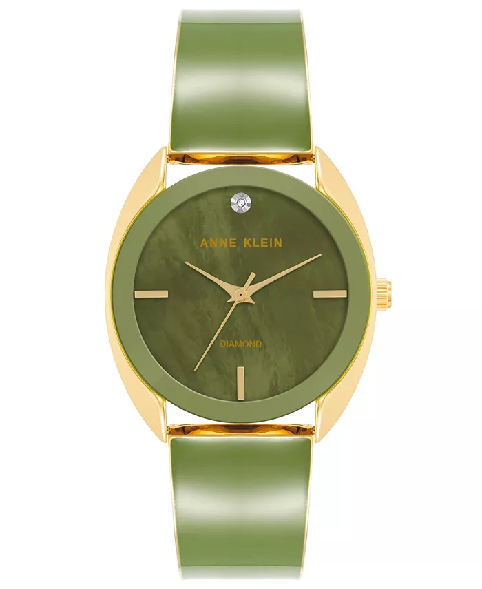 Женские кварцевые часы с тремя стрелками на браслете, зеленый циферблат и золотистый корпус, 34 мм Anne Klein
Женские кварцевые часы с тремя стрелками на браслете, зеленый циферблат и золотистый корпус, 34 мм Anne Klein