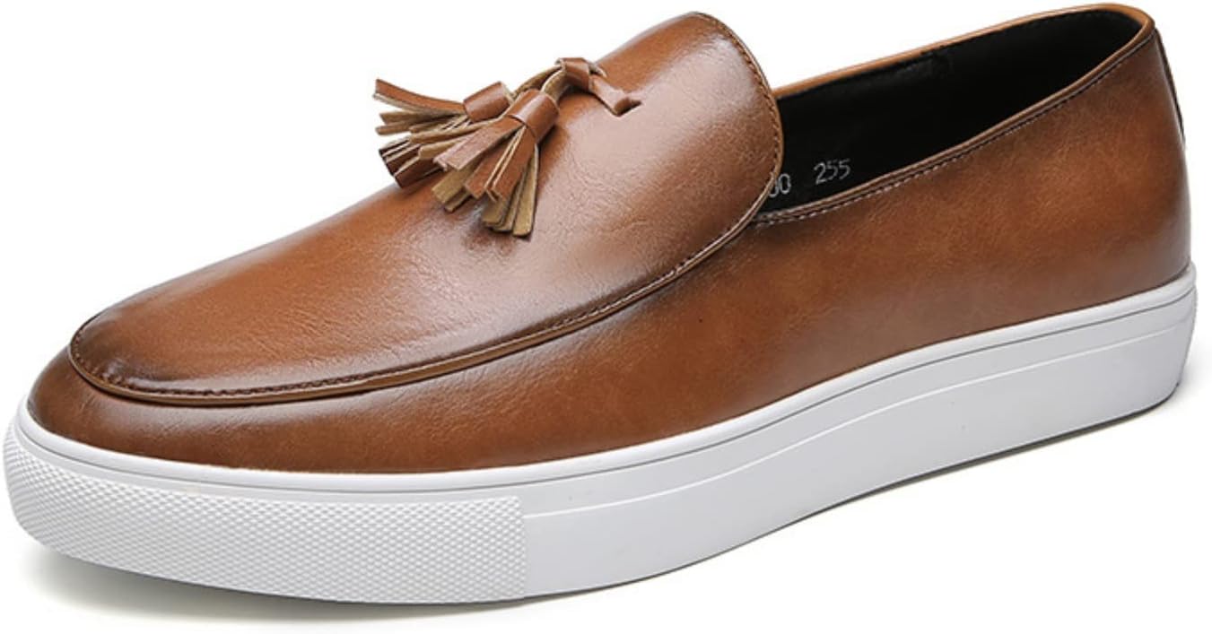 Мужские кожаные лоферы с кисточками Vannida, роскошные деловые кожаные слипоны, противоскользящие туфли, коричневый
Мужские кожаные лоферы с кисточками Vannida, роскошные деловые кожаные слипоны, противоскользящие туфли, коричневый