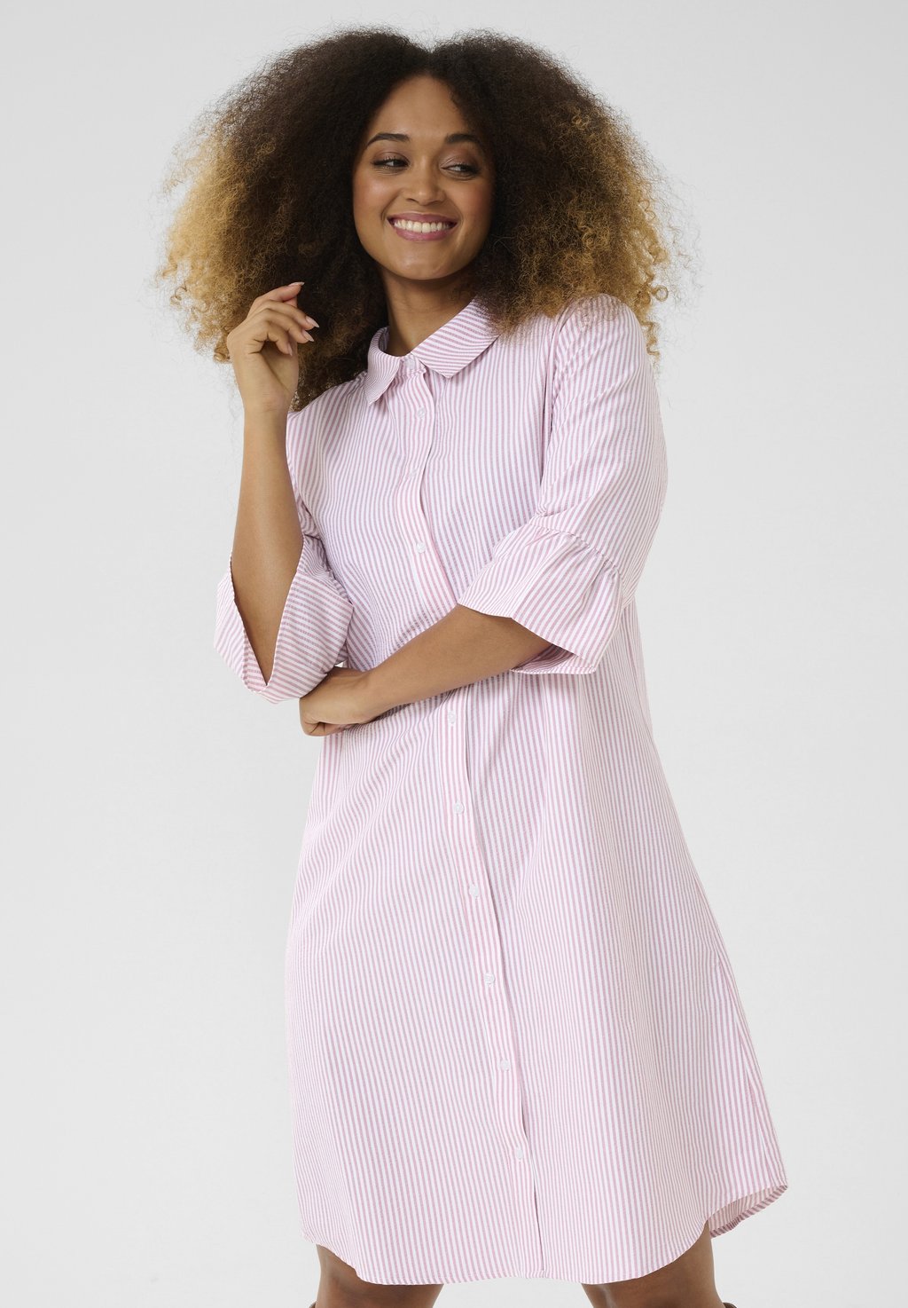 Платье-рубашка CRAMALA Cream, светло-красный 
Платье-рубашка CRAMALA Cream, светло-красный