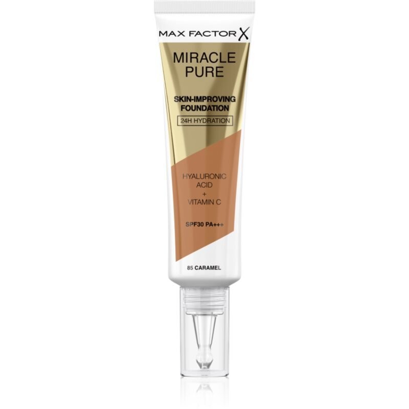 Max Factor, Miracle Pure Skin, тональный крем длительного действия Spf 30, оттенок 85 Caramel, 30 мл
Max Factor, Miracle Pure Skin, тональный крем длительного действия Spf 30, оттенок 85 Caramel, 30 мл