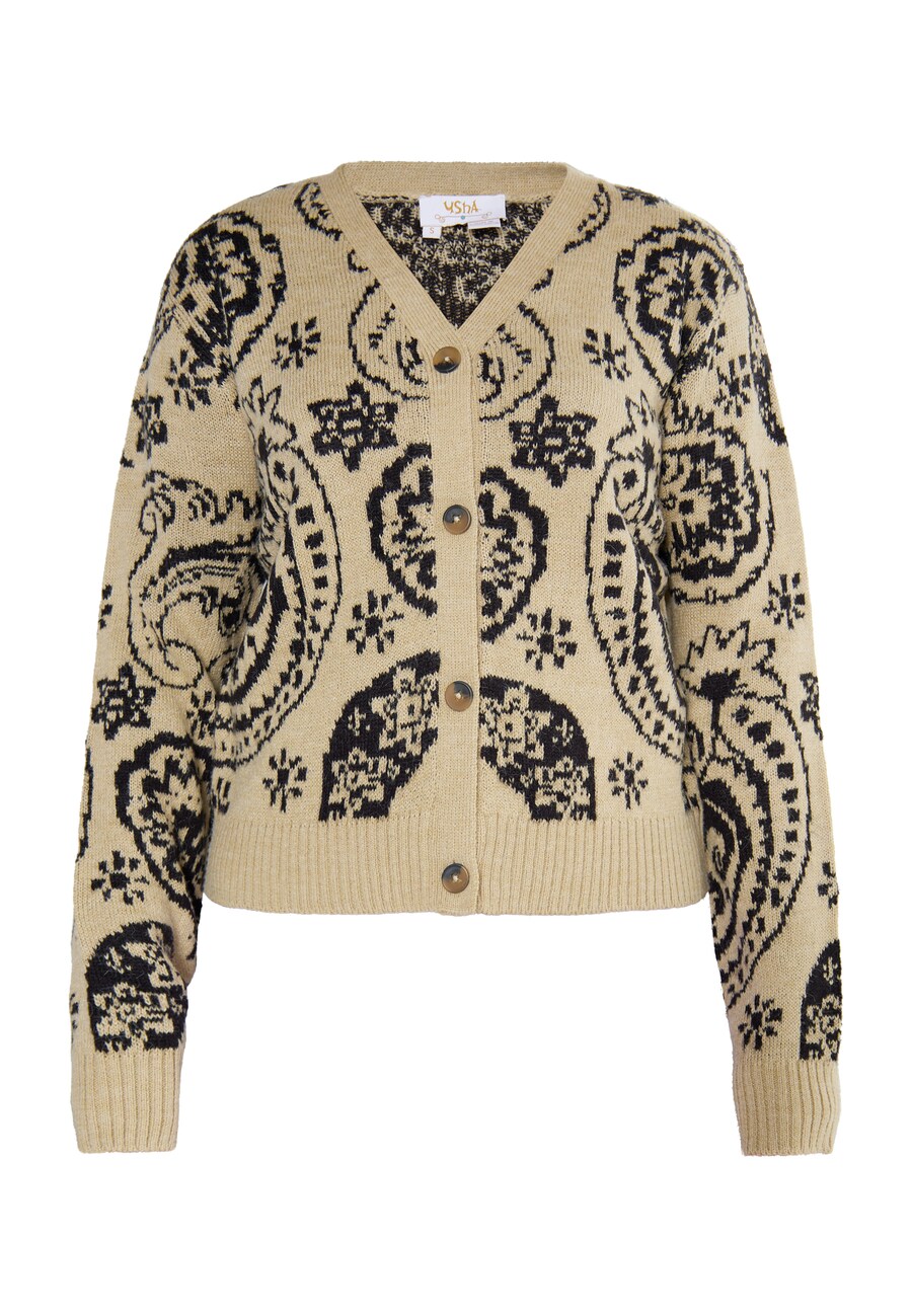 Вязаный кардиган usha FESTIVAL Knit Cardigan Rakata, бежевый 
Вязаный кардиган usha FESTIVAL Knit Cardigan Rakata, бежевый