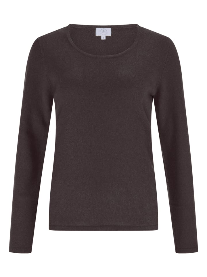 Свитер с круглым вырезом в цвете серо-коричневый меланж CASH-MERE.CH
Свитер с круглым вырезом в цвете серо-коричневый меланж CASH-MERE.CH