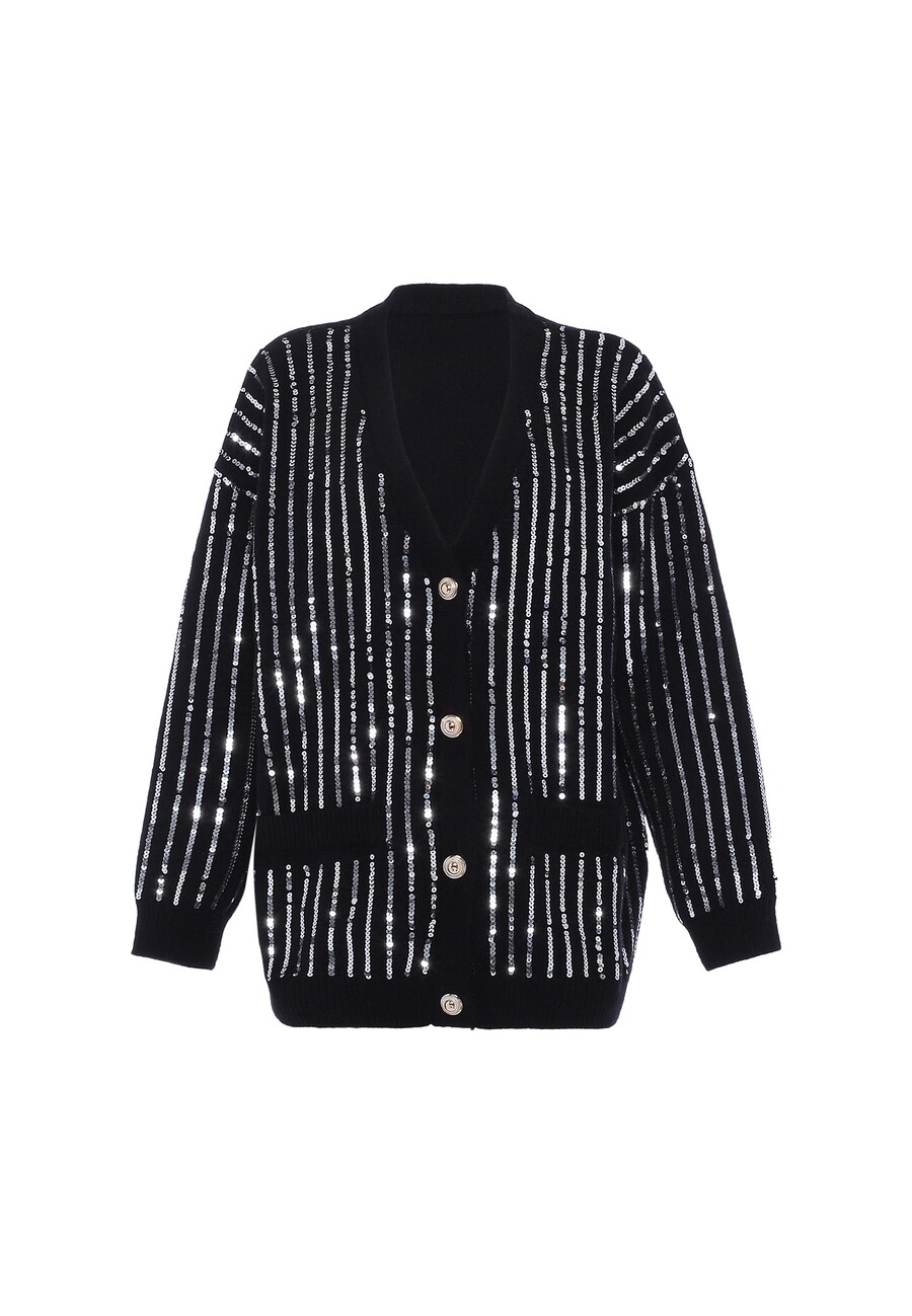 Вязаный кардиган faina, черный
Вязаный кардиган faina, черный