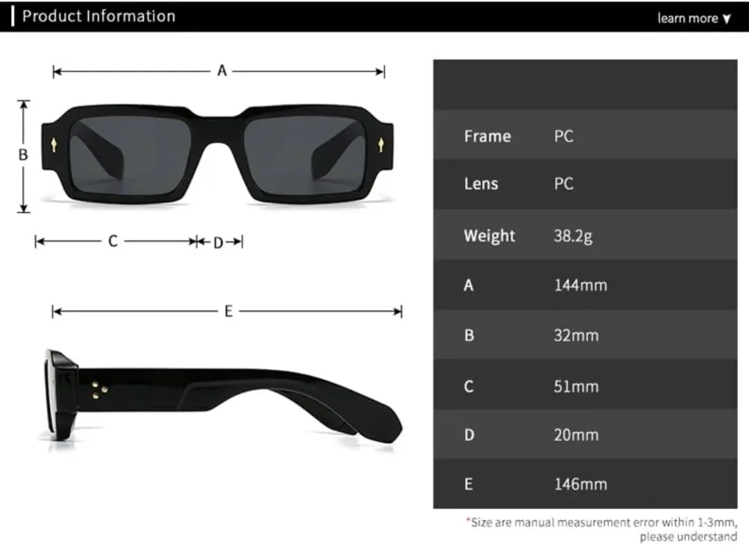 Солнцезащитные очки с защитой UV400 | Цветные линзы Rivet Punk | Для женщин и мужчин | Для занятий спортом на открытом воздухе и вождения DSVIGF, Blue Blue
Солнцезащитные очки с защитой UV400 | Цветные линзы Rivet Punk | Для женщин и мужчин | Для занятий спортом на открытом воздухе и вождения DSVIGF, Blue Blue