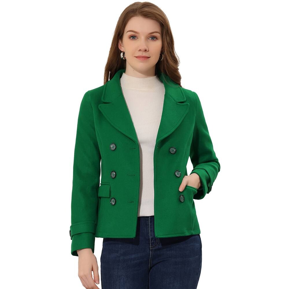 Женское зимнее камвольное двубортное пальто с зубчатыми лацканами ALLEGRA K, зеленый
Женское зимнее камвольное двубортное пальто с зубчатыми лацканами ALLEGRA K, зеленый