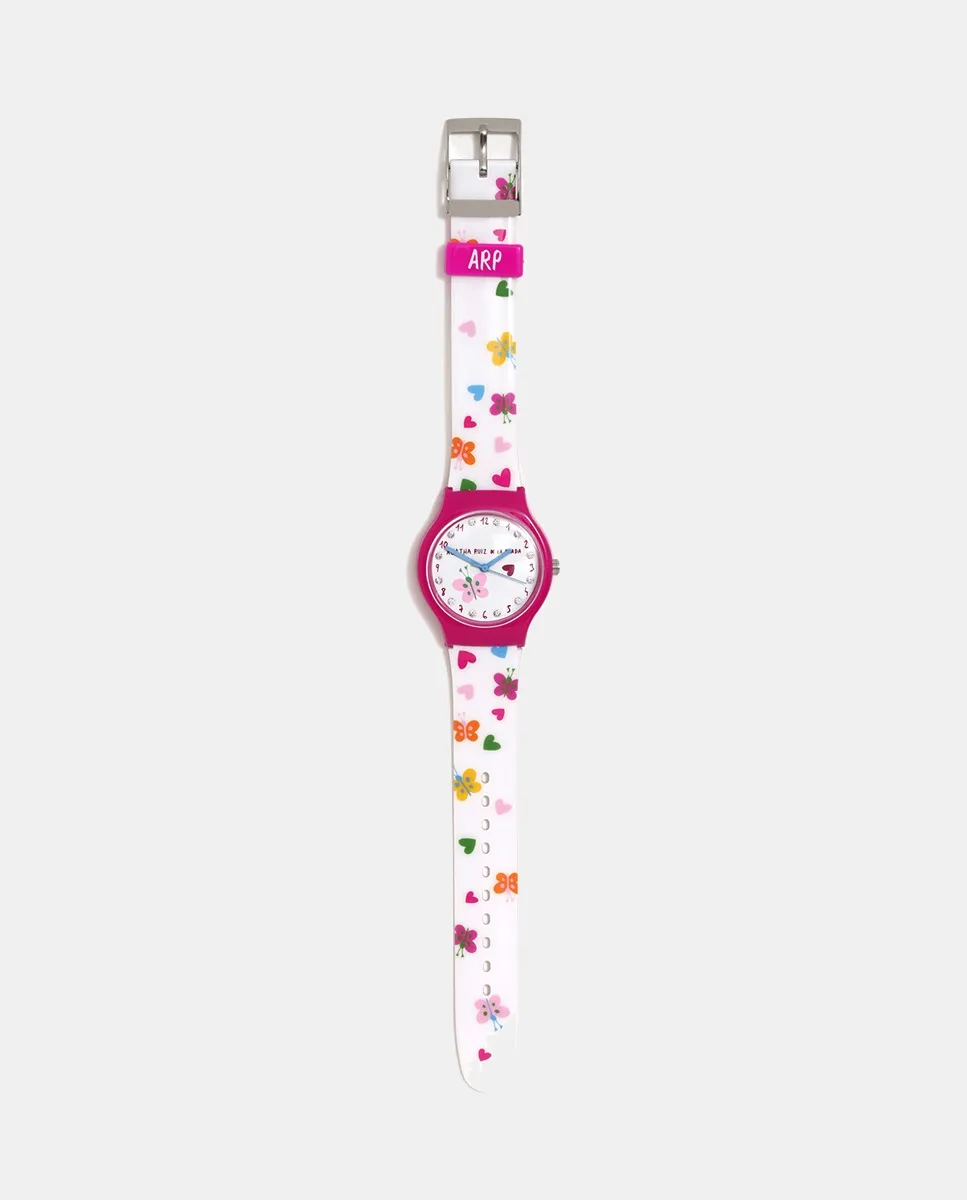 FLIP AGR384 Часы с сердечками и динозавром и бриллиантами Agatha Ruiz de la Prada, мультиколор
FLIP AGR384 Часы с сердечками и динозавром и бриллиантами Agatha Ruiz de la Prada, мультиколор