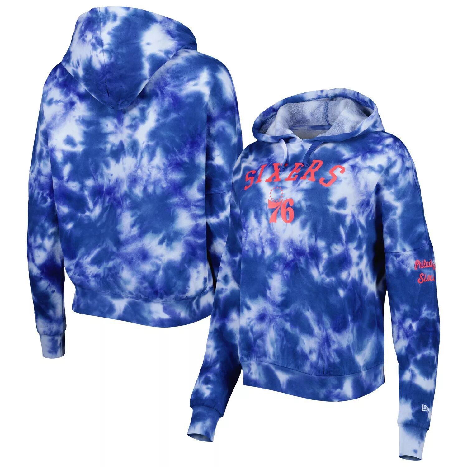 Женский пуловер с капюшоном New Era Royal Philadelphia 76ers из матового хлопка с принтом тай-дай New Era
Женский пуловер с капюшоном New Era Royal Philadelphia 76ers из матового хлопка с принтом тай-дай New Era