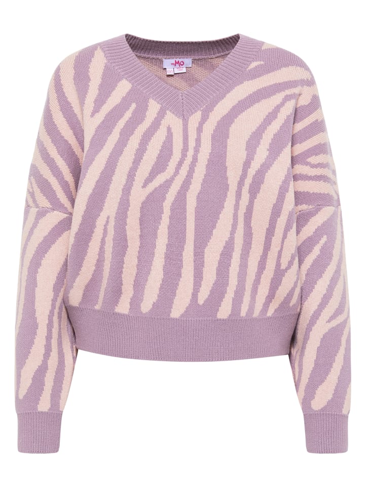 Женский вязаный свитер лилово-розового цвета myMo
Женский вязаный свитер лилово-розового цвета myMo
