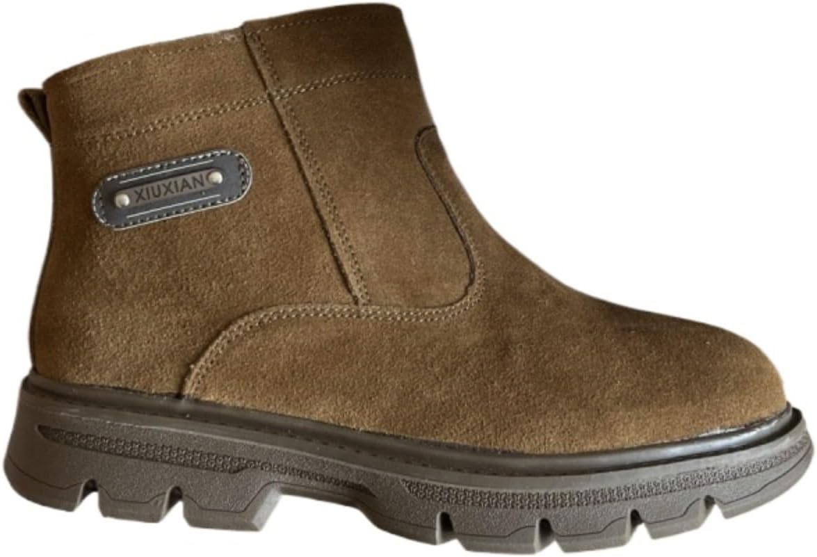 Мужские премиальные зимние шерстяные снегоходные сапоги Azttoztto, зимние, из натуральной кожи, с шнуровкой, на высокой подошве с танкеткой, противоскользящие, удобные, коричневый
Мужские премиальные зимние шерстяные снегоходные сапоги Azttoztto, зимние, из натуральной кожи, с шнуровкой, на высокой подошве с танкеткой, противоскользящие, удобные, коричневый