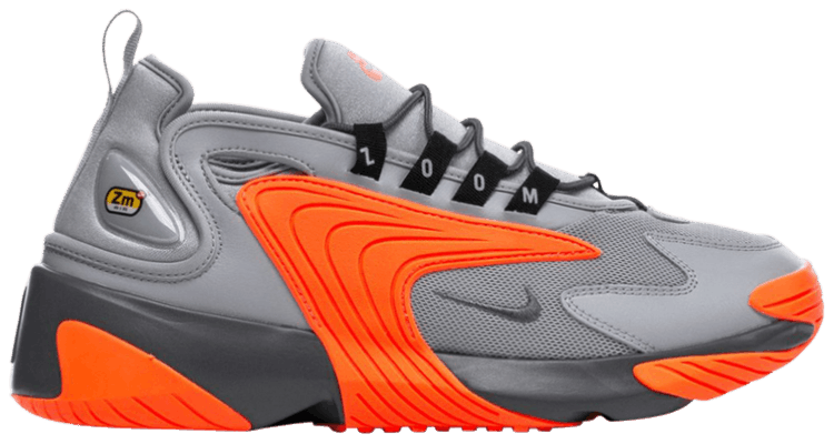 Кроссовки Nike Zoom 2K 'Wolf Grey Total Orange', серый 
Кроссовки Nike Zoom 2K 'Wolf Grey Total Orange', серый