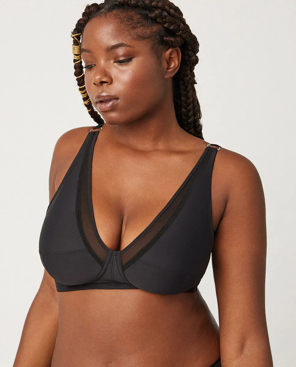 Бюстгальтер-минимайзер с непрерывными бретелями и деталями из тюля Ysabel Mora, черный
Бюстгальтер-минимайзер с непрерывными бретелями и деталями из тюля Ysabel Mora, черный