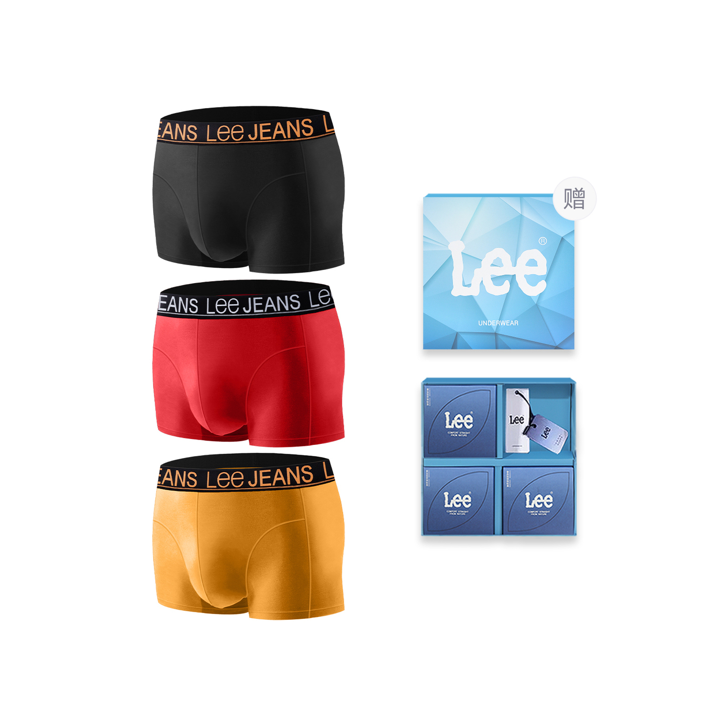 Lee Подарочный набор мужского белья 3 пары
Lee Подарочный набор мужского белья 3 пары