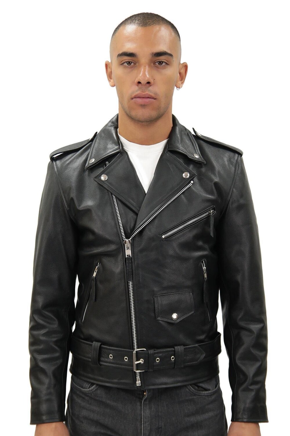 Кожаная косуха с бахромой - Токио Infinity Leather, черный 
Кожаная косуха с бахромой - Токио Infinity Leather, черный