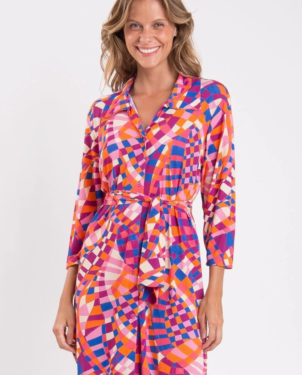 Пляжное платье с геометрическим принтом Río de Sol, мультиколор
Пляжное платье с геометрическим принтом Río de Sol, мультиколор