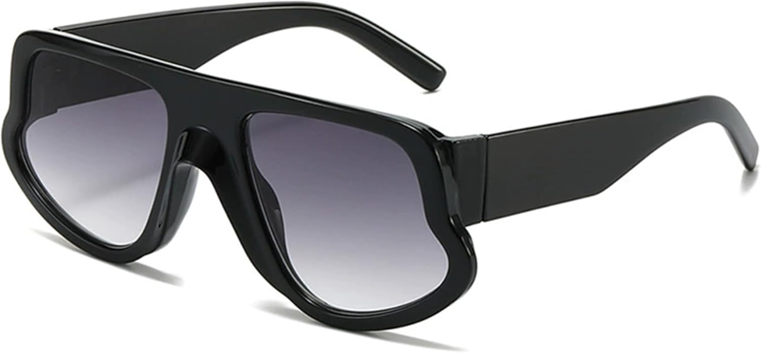 bullabulling Ретро большие солнцезащитные очки для мужчин и женщин, квадратная форма, защита от УФ-излучения UV400, винтажные очки, большая оправа, женские солнцезащитные очки, Black
bullabulling Ретро большие солнцезащитные очки для мужчин и женщин, квадратная форма, защита от УФ-излучения UV400, винтажные очки, большая оправа, женские солнцезащитные очки, Black