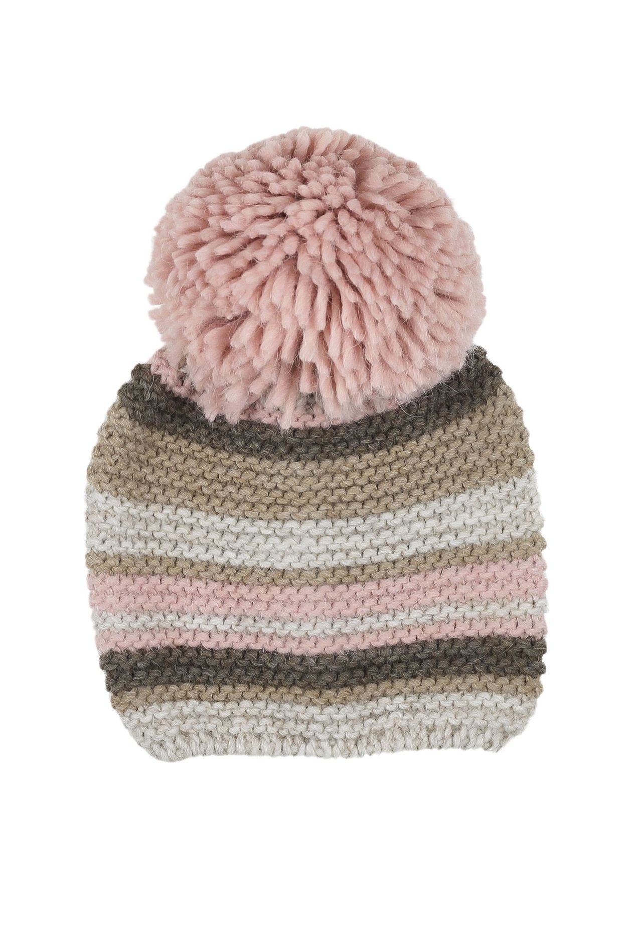Вязаная шапка с помпоном, Производство Италия Collezione alessandro, розовый 
Вязаная шапка с помпоном, Производство Италия Collezione alessandro, розовый