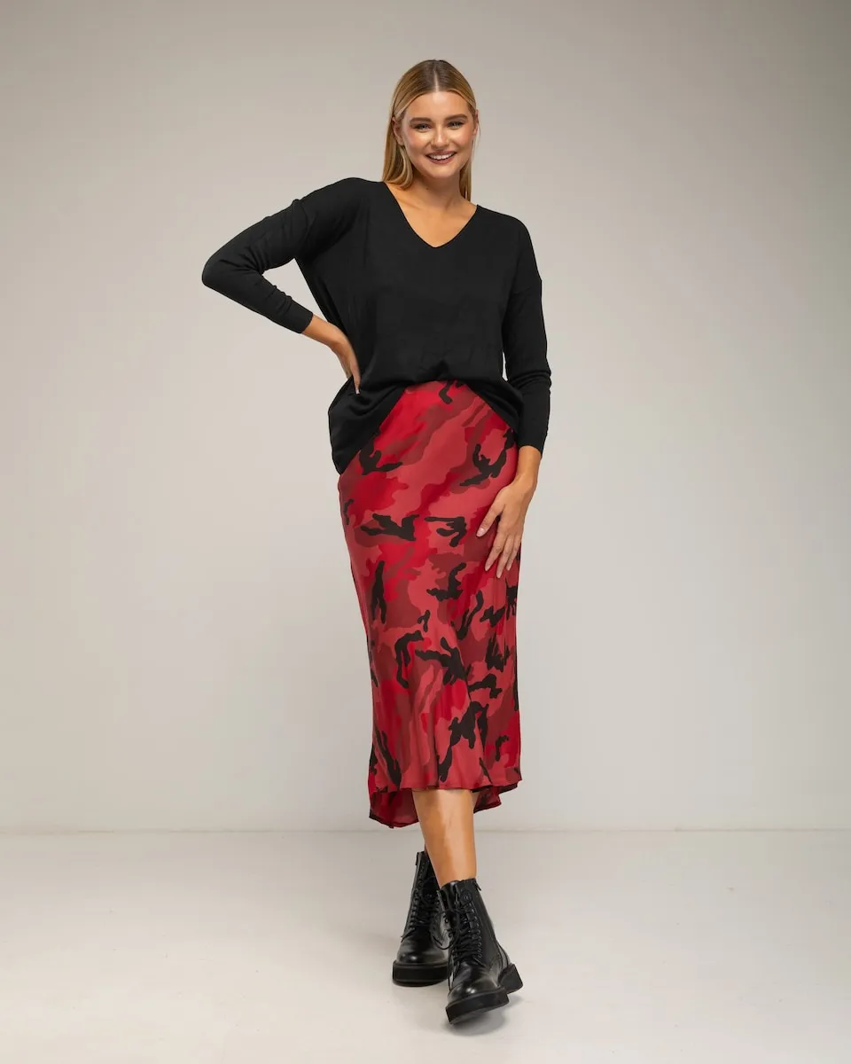 Миди-юбка с принтом из шелка Tantra, бордовый
Миди-юбка с принтом из шелка Tantra, бордовый