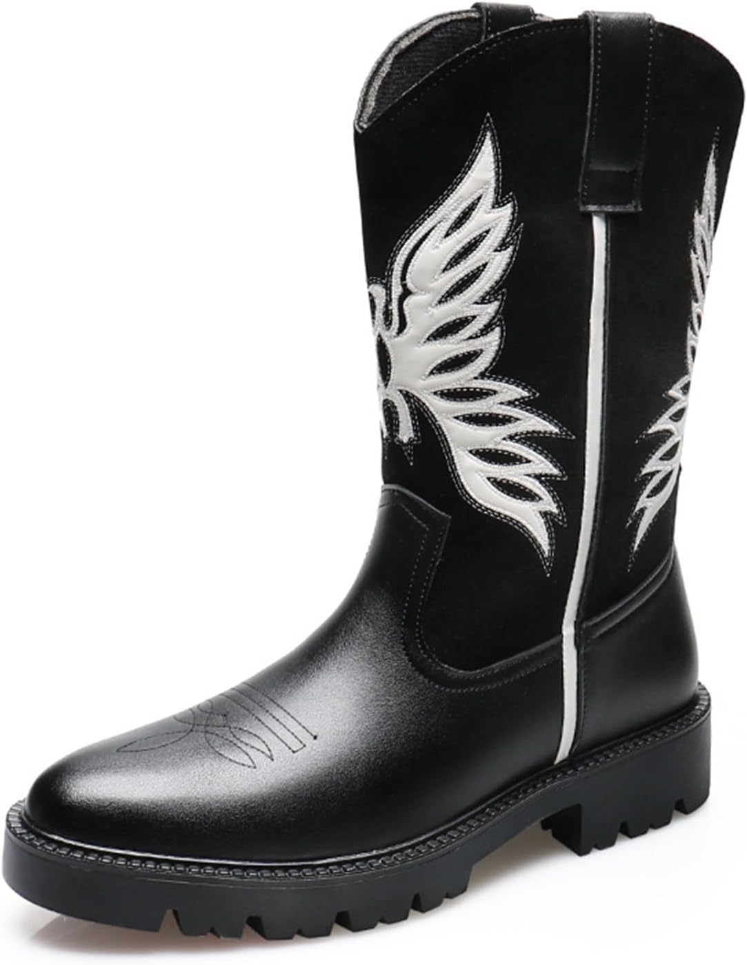 Мужские вышитые ковбойские сапоги в западном стиле, кожаные, без шнуровки, с противоскользящей подошвой, рабочие, с закрытым носком, повседневные сапоги для мужчин Generic, черный
Мужские вышитые ковбойские сапоги в западном стиле, кожаные, без шнуровки, с противоскользящей подошвой, рабочие, с закрытым носком, повседневные сапоги для мужчин Generic, черный