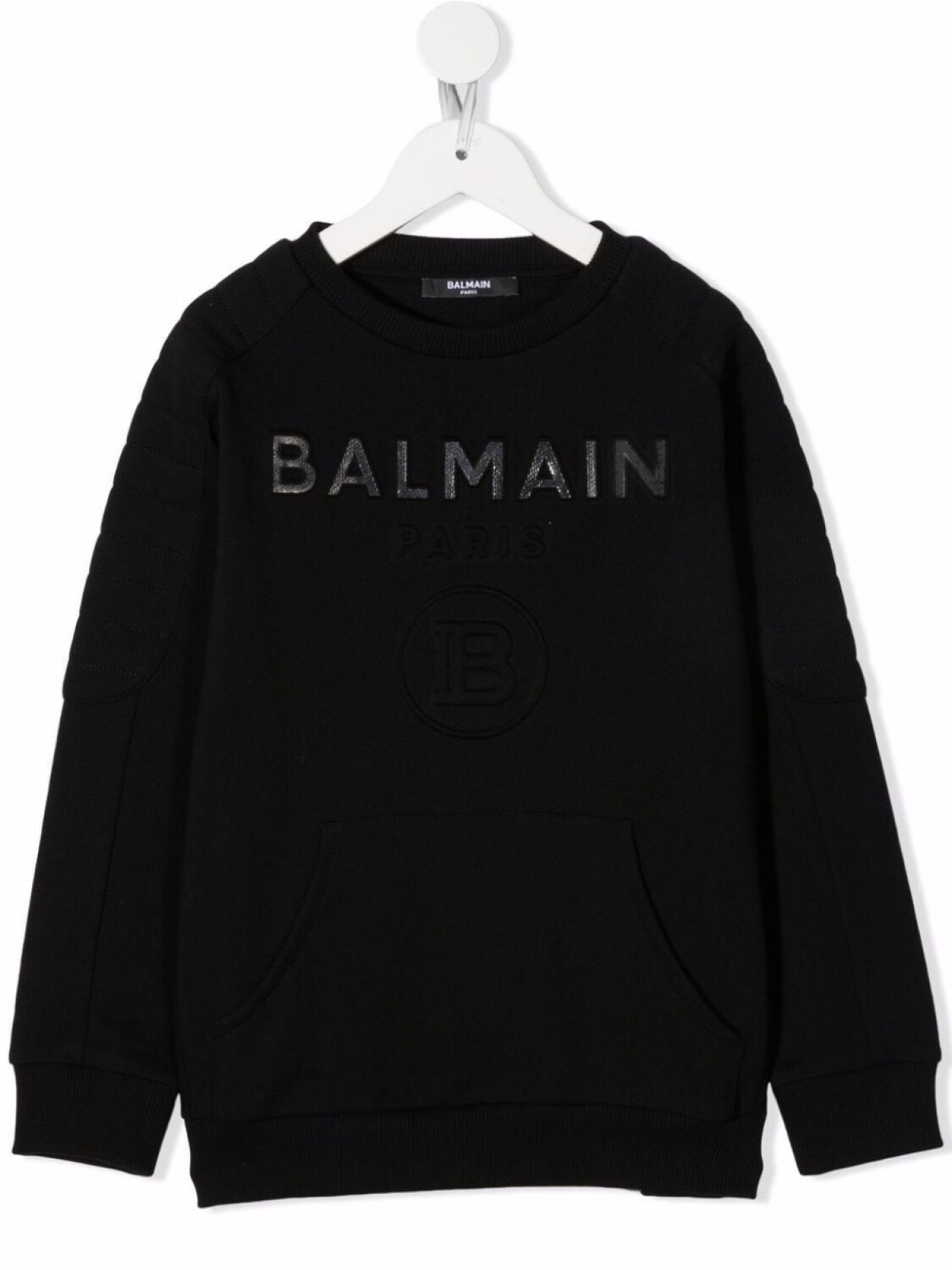 Balmain Kids толстовка с тисненым логотипом, черный
Balmain Kids толстовка с тисненым логотипом, черный