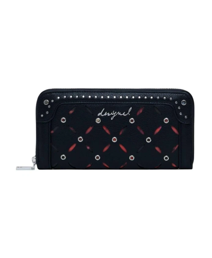 Кошелек на молнии, с внутренними отделениями и карманами. Desigual, черный
Кошелек на молнии, с внутренними отделениями и карманами. Desigual, черный