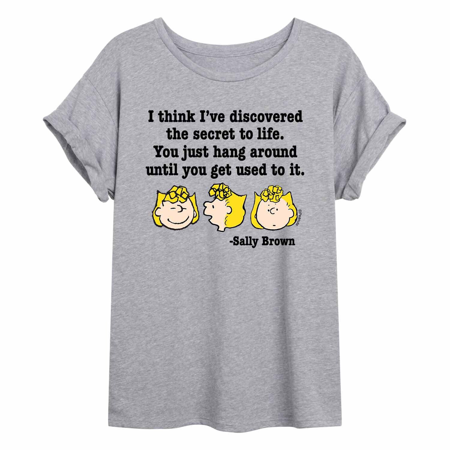 Струящаяся футболка Juniors' Peanuts Sally Brown Secret To Life Licensed Character
Струящаяся футболка Juniors' Peanuts Sally Brown Secret To Life Licensed Character