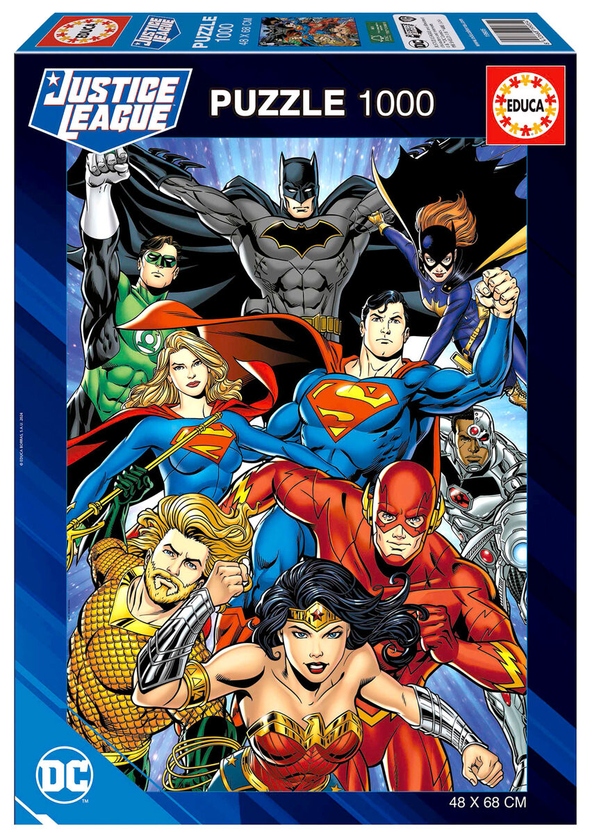 Educa, Пазл Лига Справедливости, 1000 шт.
Educa, Пазл Лига Справедливости, 1000 шт.