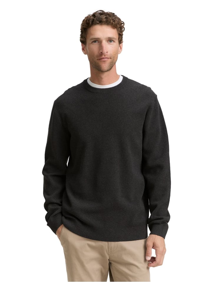 Свитер структурированный с круглым вырезом, серый Tom Tailor
Свитер структурированный с круглым вырезом, серый Tom Tailor