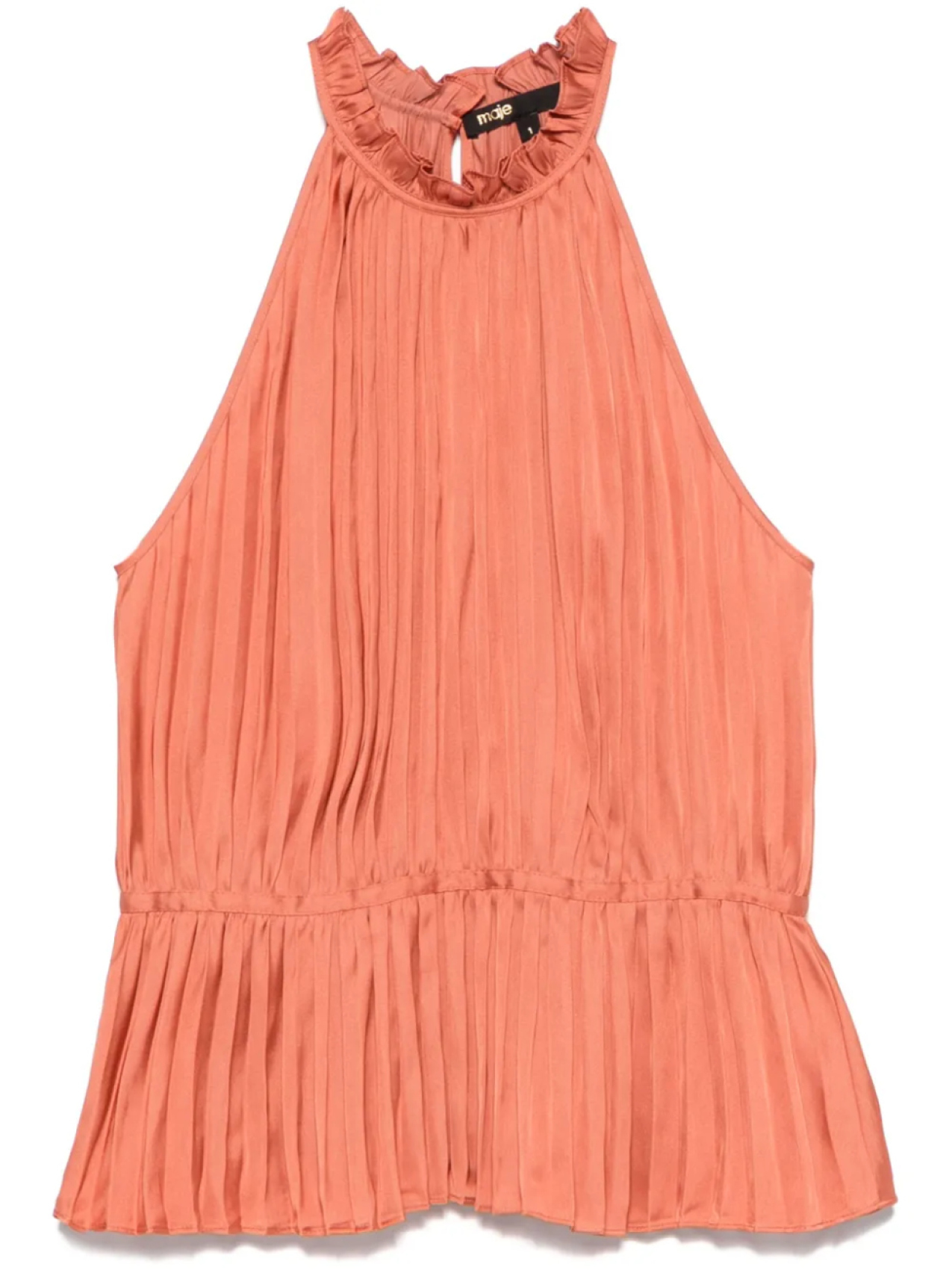 Maje плиссированный топ, оранжевый
Maje плиссированный топ, оранжевый